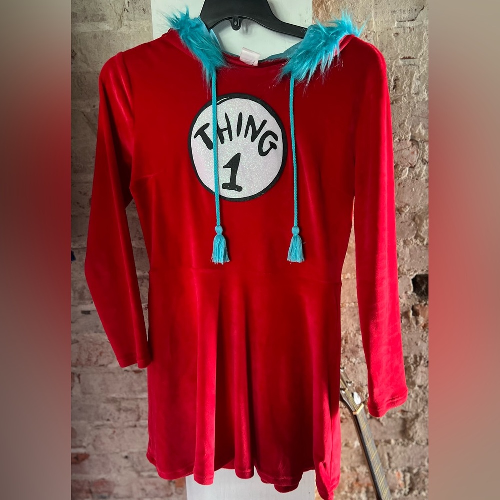 Thing 1 or 2 with wig and extra Thing 2 t shirt.